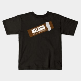 Melanin Milk Chocolate Candy Bar Kids T-Shirt